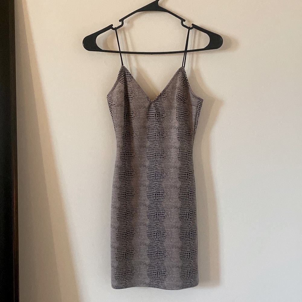 Snake Skin Mini Dress Size XS (Fashion Nova)